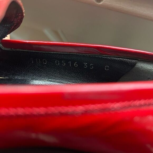 GUCCI size 35 Red Patent Leather Shoes Slides - Picture 12 of 14